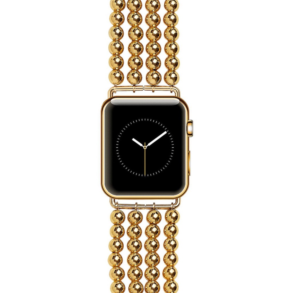 BaubleBar Gold Beaded Multi-Strand Bracelet Watch Band